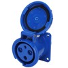 Waterproof Industrial Plug IP67 Compact Insulation 3 Cores Rubber Sealing