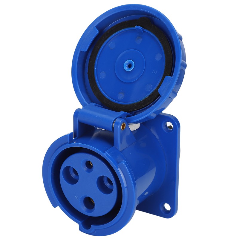 Waterproof Industrial Plug IP67 Compact Insulation 3 Cores Rubber Sealing
