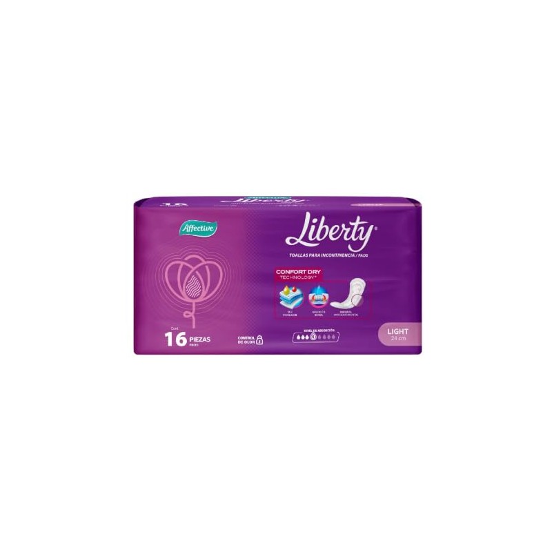 Affective Liberty Light, Toallas para Incontinencia Femenina, 288 piezas