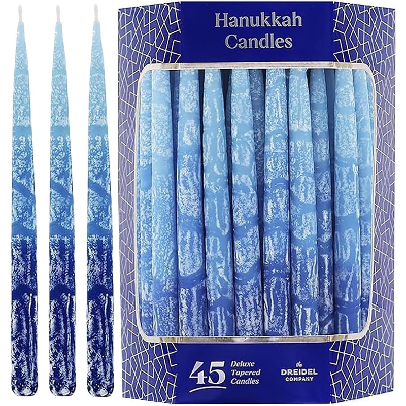 The Dreidel Company 2-Pack 1-Hour Burn Time Dripless Hanukkah Candles