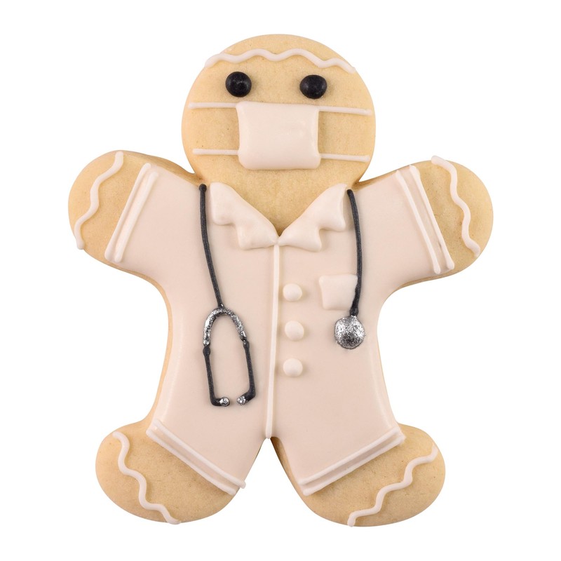 R & M International 8014 Gingerbread Man Shaped Tinplated Steel