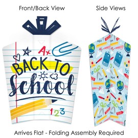 Big Dot of Happiness Back to School - Table Decorations - First Day of School Classroom Fold and Flare Centerpieces - 10 Count