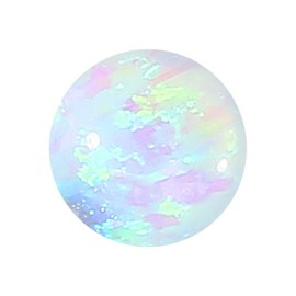 Piercingline® Synthetic Opal Screw Ball with Surgical Steel Thread