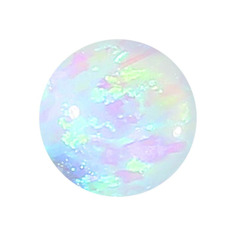 Piercingline® Synthetic Opal Screw Ball with Surgical Steel Thread