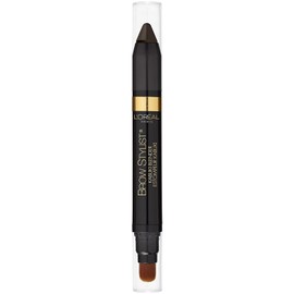 L'Oreal Paris Brow Stylist Kabuki Blender Brow Crayon, Dark Brunette, 0.05 oz.