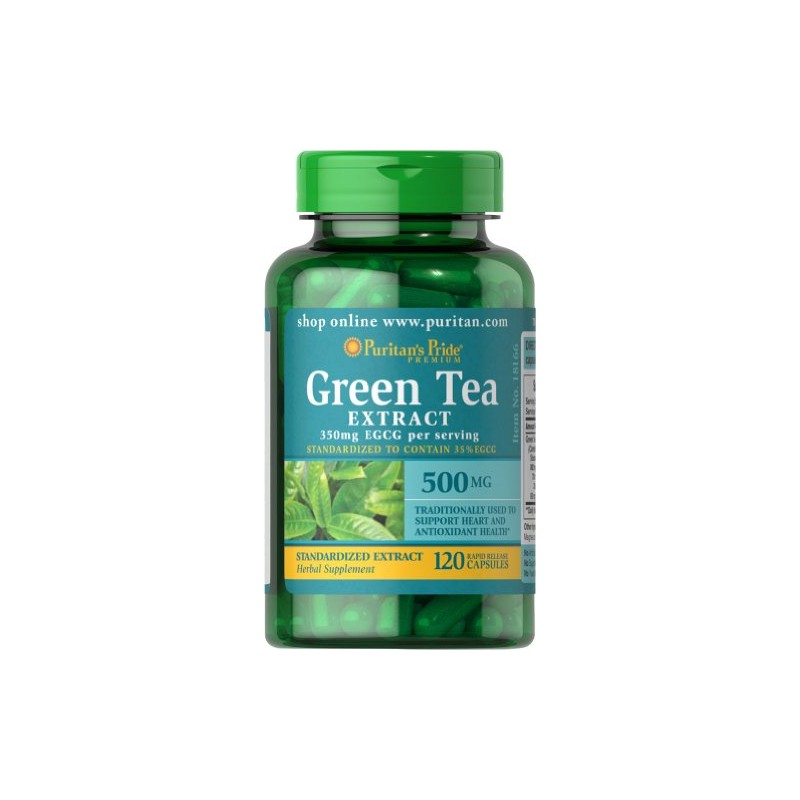 Puritan's Pride Green Tea Extract 500 mg-120 Capsules