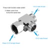 G1/2" Brass 3 Way T Shape Adapter Toilet Bidet Sprayer