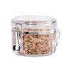 OGGI Clear Canister Airtight 28oz - Clamp Lid & Spoon