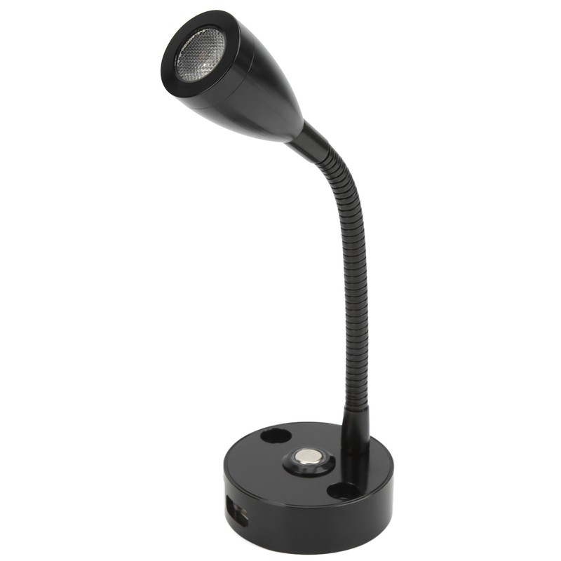 RV Reading Light Flexible Neck 3 Color Light 12‑24V 3W