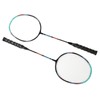 2PCS Badminton Rackets Iron Alloy Frame Integrated Shuttlecock Racquets for