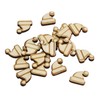 60 Pieces Mini Wood Stud Earring Blanks Wooden Jewelry Accessories