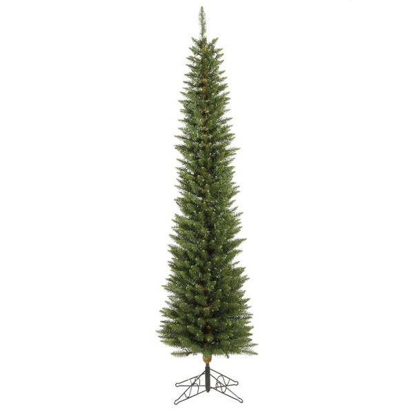 Vickerman Durham Pole Christmas Tree, 5.5-Feet, Pine Green