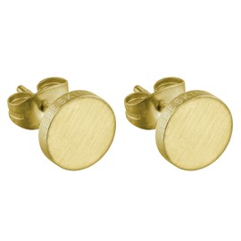 LIEBESKIND LJ-0049-E-07 Women's Stud Earrings Matte Stainless Steel Silver One Size, Stainless Steel, No Gemstone