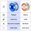 Tabiger Solder Wire, 0.6mm Lead Free Solder Wire with 97Sn-2Rosin-0.7Cu-0.3A,