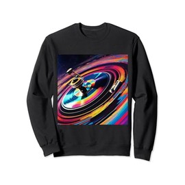 Colorful Turntables EDM Musician Rave Festival Essential Sweatshirt