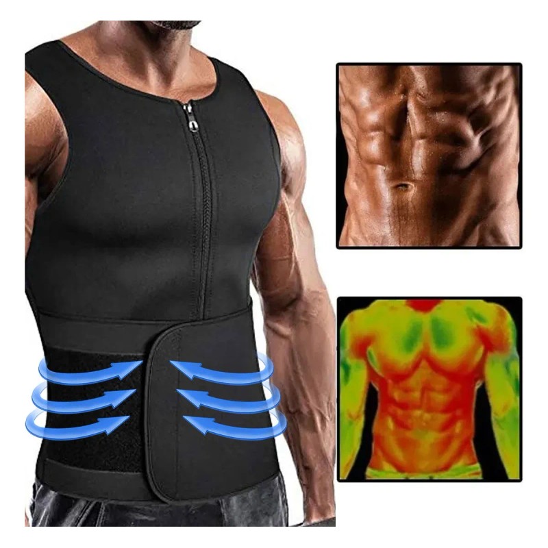Faja Deportiva Gym Quema Grasa Corrector De Postura Hombre