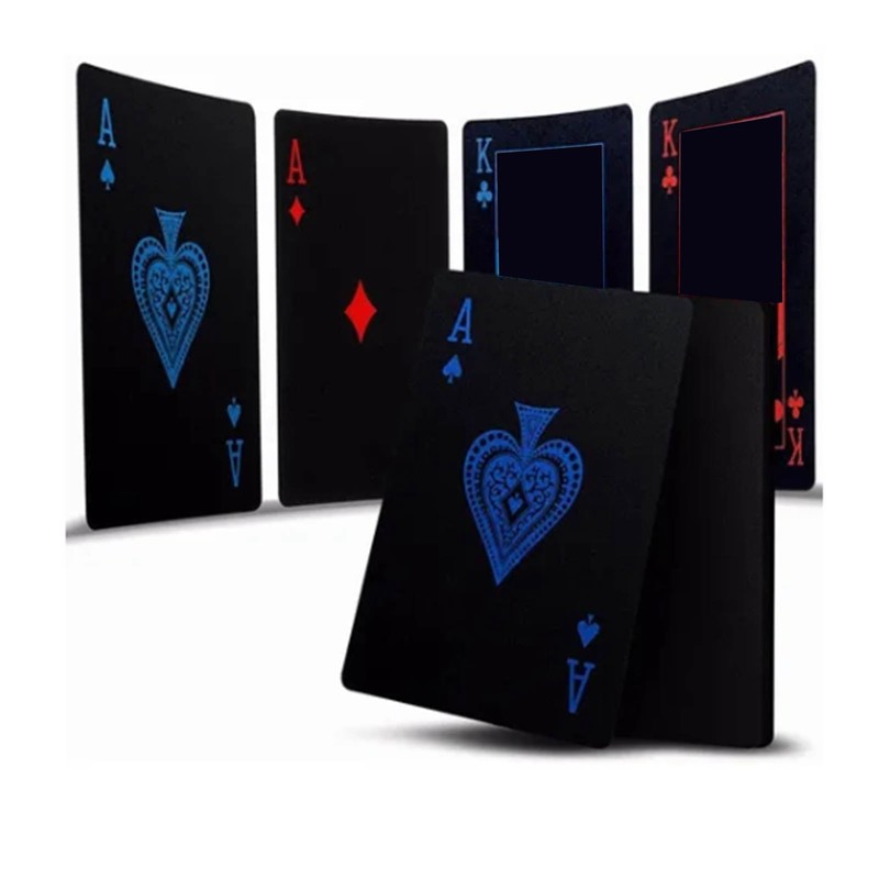 4 Decks Poker Cards Waterproof Soft Flexible Plastic Party Poker