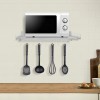 Wall Mounted Microwave Rack Stainless Steel Cooker Holder Shelf Oven