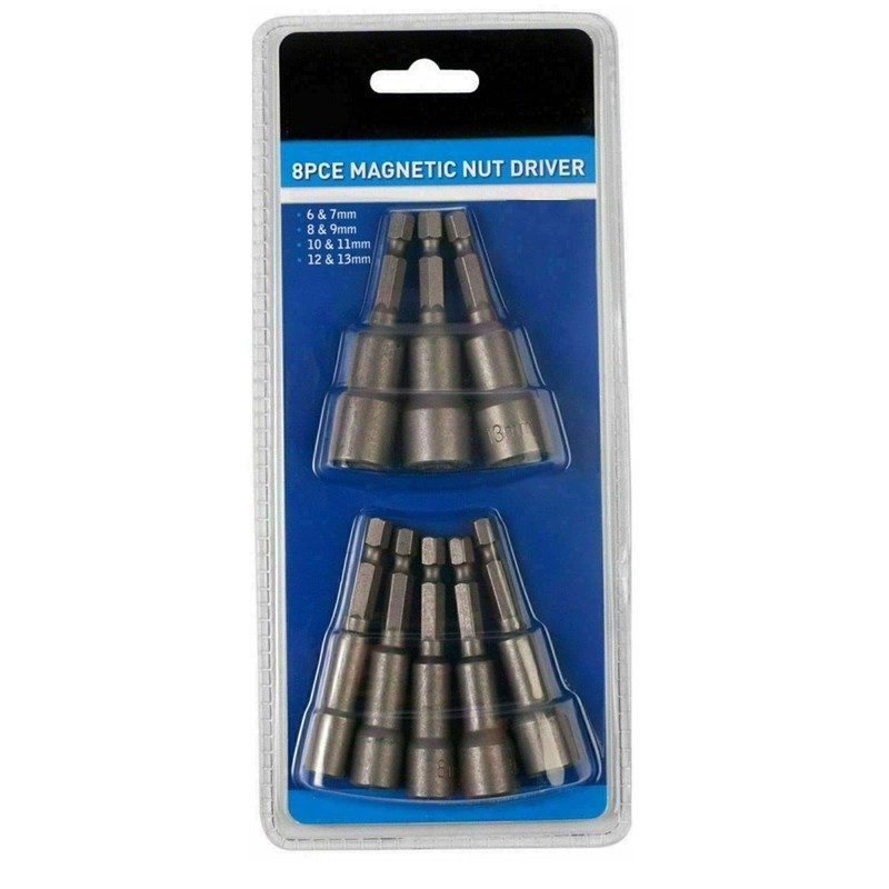8 Pcs Hex Bit Set - 1/4" Hex Socket Set,