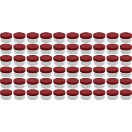 60 Ointment Containers Cream Containers 6 ml with Red Lids Made in Germany