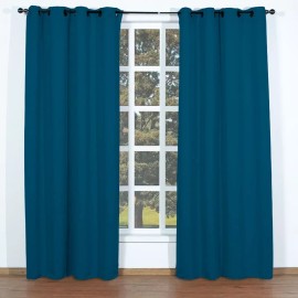 Elefantito Juego Cortinas Blackout No Dejan Pasar La Luz Azul Acero
