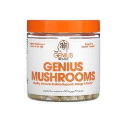 The Genius Brand, Genius Mushrooms, 2 PACK, 90 Veggie Capsules each (180 total!)