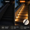 Solar Step Lights for Outdoor Stairs – Warm White LED