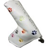 Paw Embroidered Golf Putter Cover Pin Type Magnetic