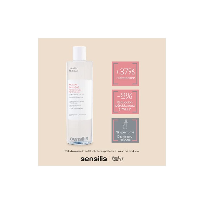 Sensilis Agua Micelar [ar] Piel Sensible Y Reactiva 13.5 fl