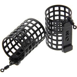 10x Cage Feeders for Carp & Coarse Fishing Round Weights 20g, 25g, 30g Durable, Precision Bait Delivery, Optimized Casting Distance, Versatile for Freshwater & Saltwater Tackle (20g Cage Feeders)