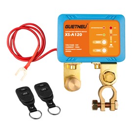 GUETNEU Remote Battery Disconnect Switch - Kill Switch for Car, Anti-Theft, 12V 120A, Battery Shut Off Switch, Battery Leakage Prevention, for Auto Truck Boat