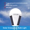 Solar Panel LED Light Bulb Portable Waterproof Indoor/Outdoor Hiking Camping