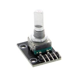 Funduino KY-040 5V Rotary Encoder Rotary Encoder, Rotary Encoder, Precision Rotary Knob for Arduino and DIY Projects - 1 Piece