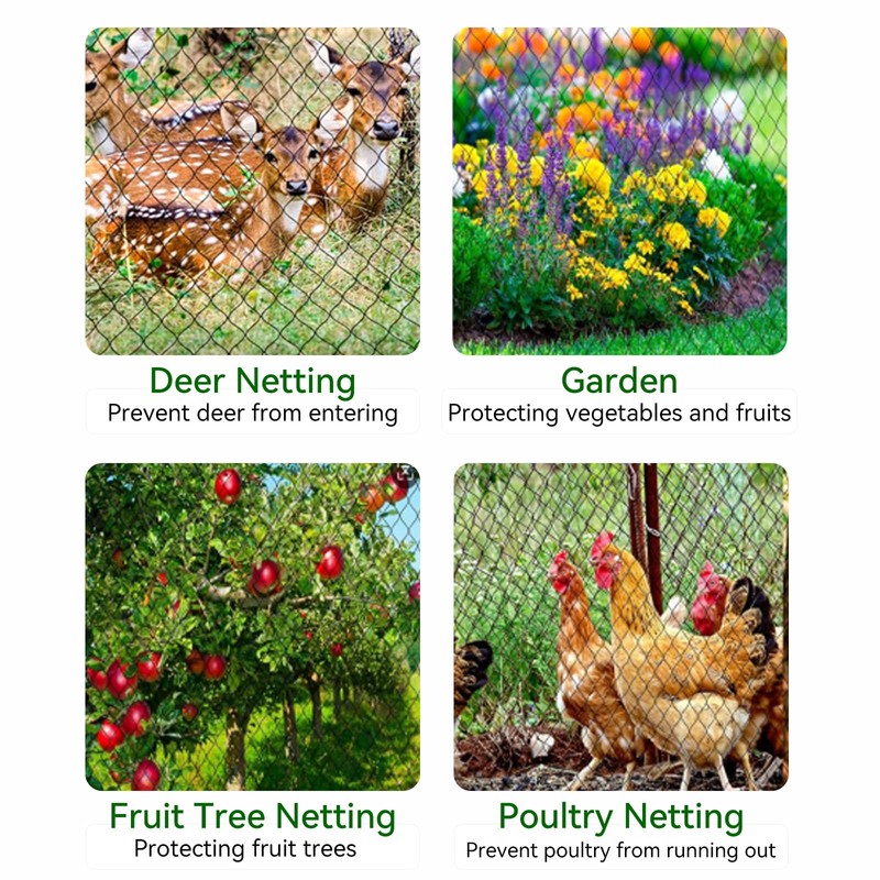 XiHaKey Heavy Duty Bird Netting 10x30Ft – Chicken Netting &