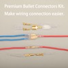 Feggizuli 320pcs Double Bullet Wire Connectors, 3.9mm 3.5mm Male and