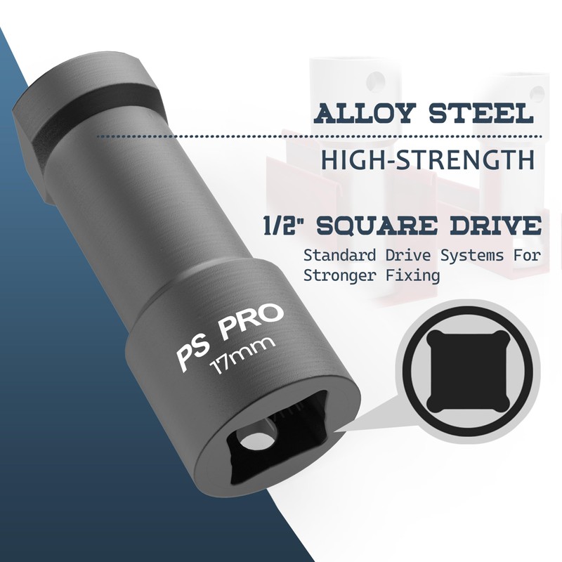 PS PRO 17 mm Unistrut Channel Socket Set – 1/2