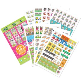432 Planner Stickers - Busy Mom Collection for Calendars, Planners. Appointment Reminder Stickers, Doctors, School, Birthdays, Play Dates, Events, Scrapbook, Wedding, Vacation, Color Cute Designs