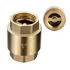 Brass 1" Female Check Valve, Spring-Loaded Quiet Check Valves Prevents