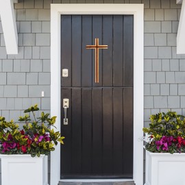 Wall Cross Catholic Wooden Hanging Crosses Christians Cross Spiritual Religious Cross for Church Home Room Christmas Decorations