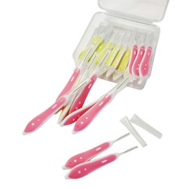TPZORJX 30 Stück Interdentalbürsten mit Etui,Interdentalreiniger Wiederverwendbar zur Reinigung enger Zahnzwischenraumbürsten Biegsamer,Werkzeuge Zahnreinigung für Kinder,Männer,Frauen(2 Farben)