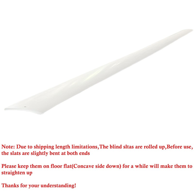 82.5" x 3.5" White PVC Vertical Blind Replacement Slats Vanes