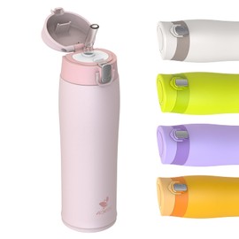 AORIN Drinking Bottle - 500 ml - 18/8 Stainless Steel Water Bottle Leak-Proof Drinking Bottle Children with Straw BPA-Free | School, Sports, Water, Bicycle