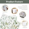 12 Self-Adhesive Fern & Eucalyptus Leaf Stickers - Botanical Planner