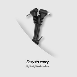 ANKROYU 12 Inch Lightweight Flash PC Sync Cord, Flash PC Cord, Flash Sync Cable Cord, 2.5mm Plug to Male PC Sync Cable, Flash Trigger Cable, for Outdoor Shooting