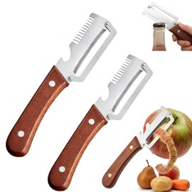 Multifunction Vegetable Peeler with Bottle Opener, 2PCs 3 in 1 Peeler