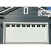 Garage Mirage Magnetic Garage Door Windows, Decorative Black Window Decals for Two Car Garages