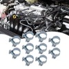LonESA 10-Pack Heavy-Duty Zinc-Plated Mini Hose Clamps, 25-27mm – Ideal