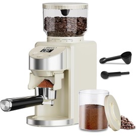 Gevi Coffee Grinder Electric,Coffee Bean Grinder with 35 Grind Settings for Espresso,Drip,French Press,Burr Coffee Grinder for Home Use,Anti-static Design,Beige