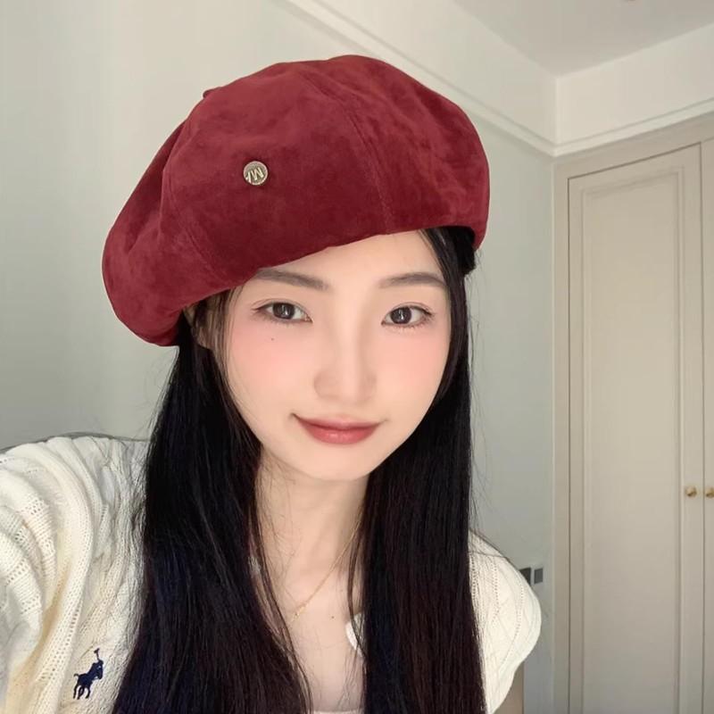 CSILOVEE Beret Hat, Women's Hat, Stylish, Simple, Octagonal, Hair, Warm,
