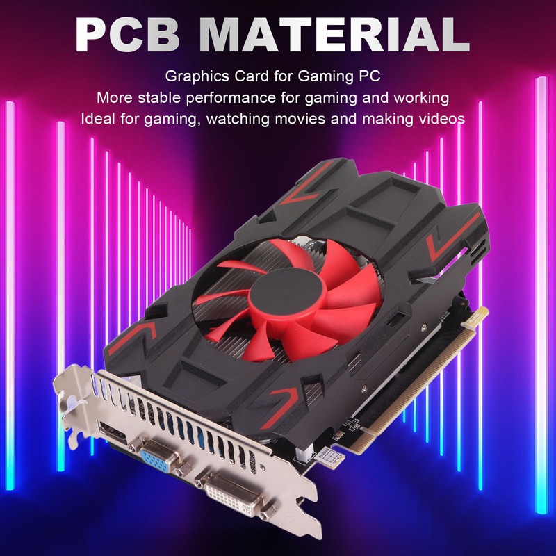 HD7670 4GB DDR5 128bit Graphics Card with Cooling Fan 2560x1600